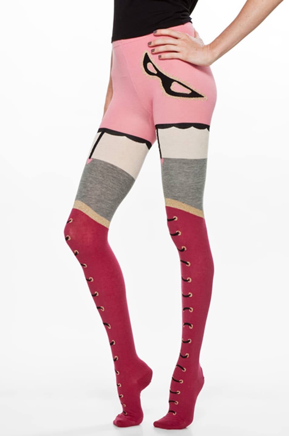 Image 1 of Tsumori Chisato Queen Tights in Pink