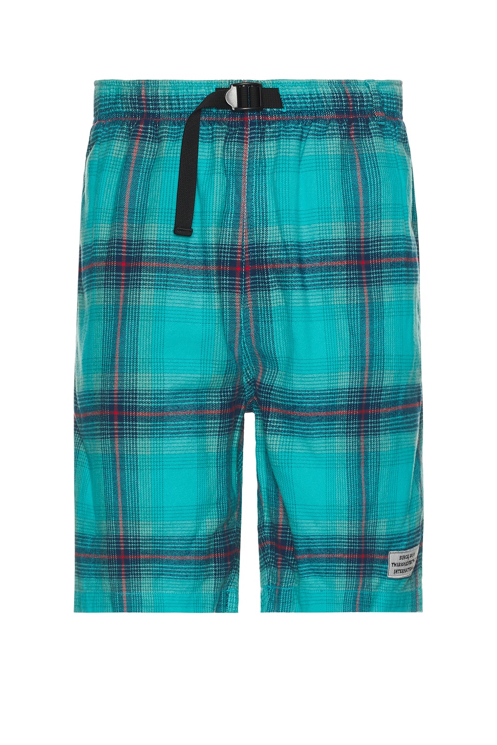 Thisisneverthat Belted Check Short In Green