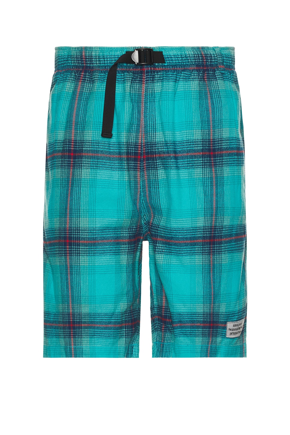 thisisneverthat Belted Check Short in Green