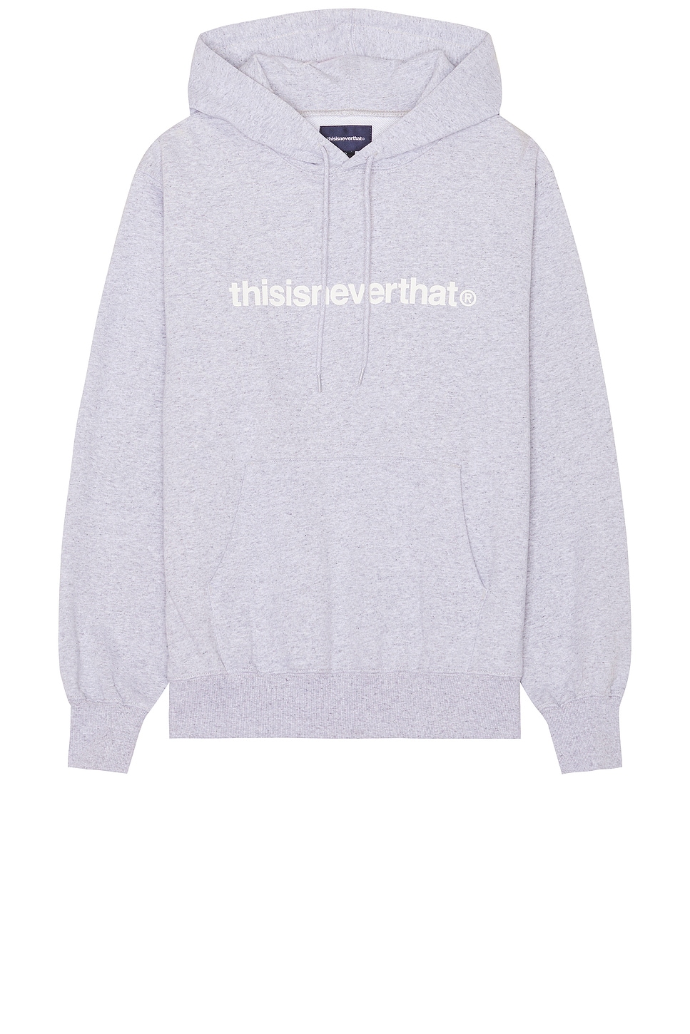 Shop Thisisneverthat T-logo Hoodie In Heather Grey