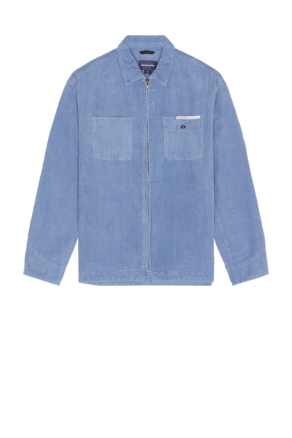 thisisneverthat Washed Corduroy Zip Jacket in Blue