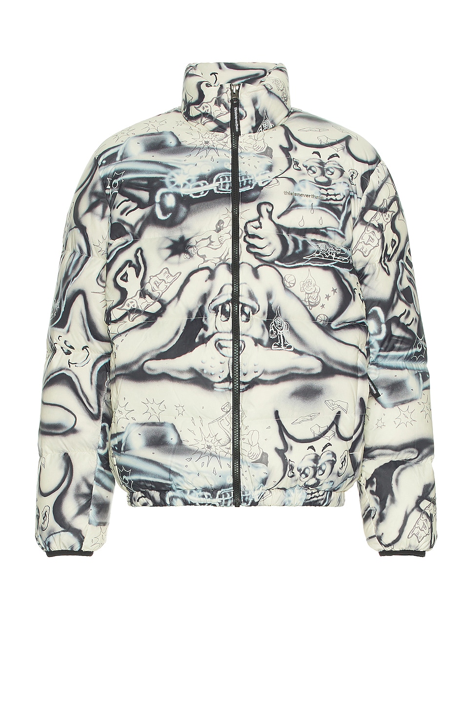 Image 1 of thisisneverthat Pertex T Down Jacket in Ivory