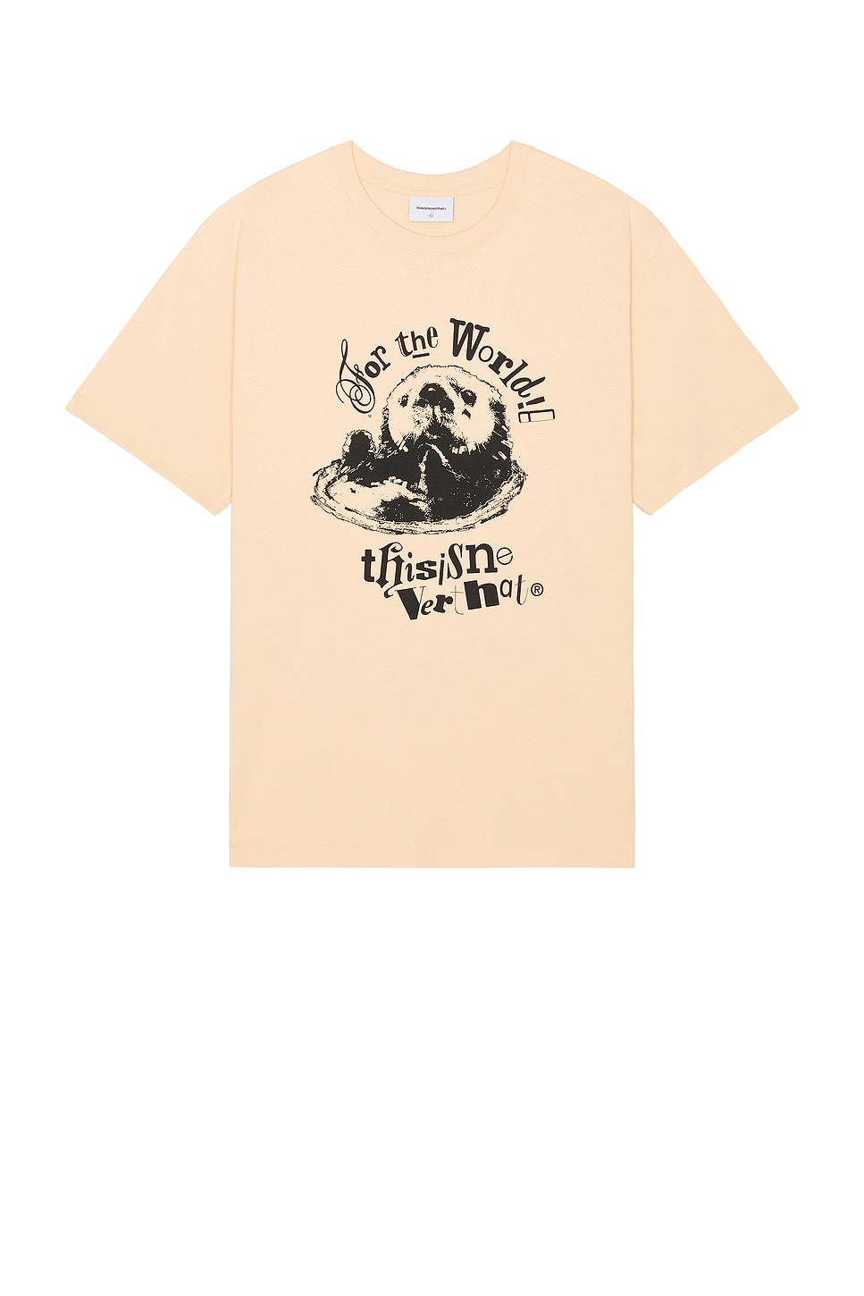 Image 1 of thisisneverthat Otter Tee in Apricot