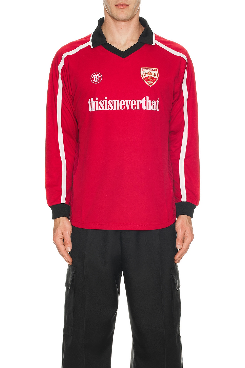 Image 1 of thisisneverthat Soccer Jersey in Red