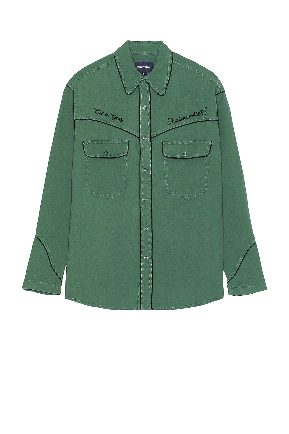 Image 1 of thisisneverthat Western Shirt in Teal