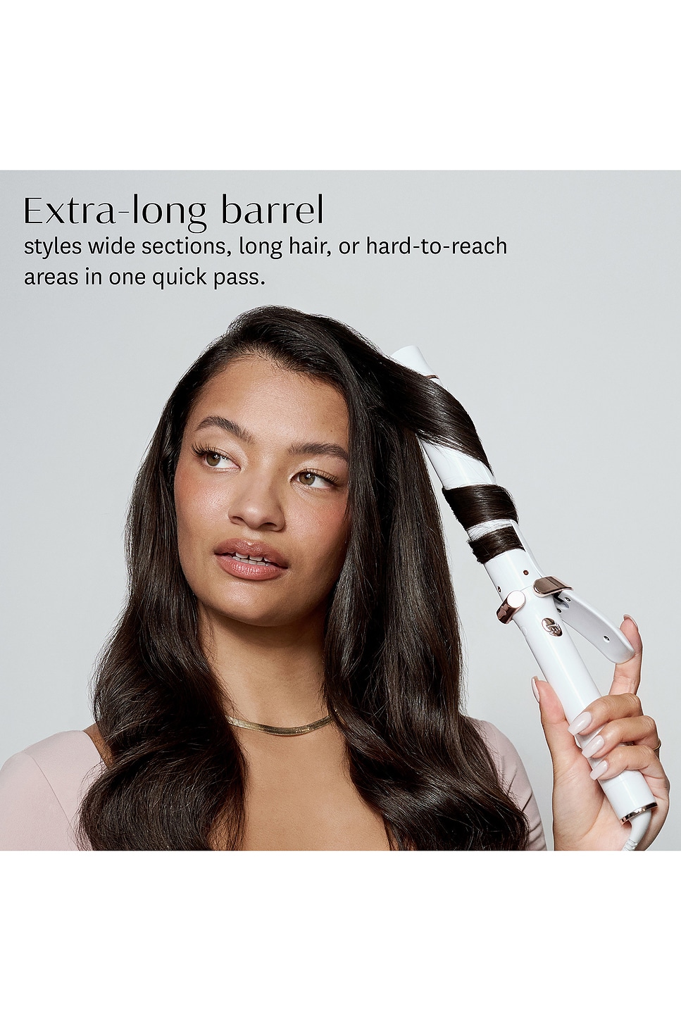 T3 Singlepass Curl X 1 Ceramic Extra-long Barrel Curling Iron