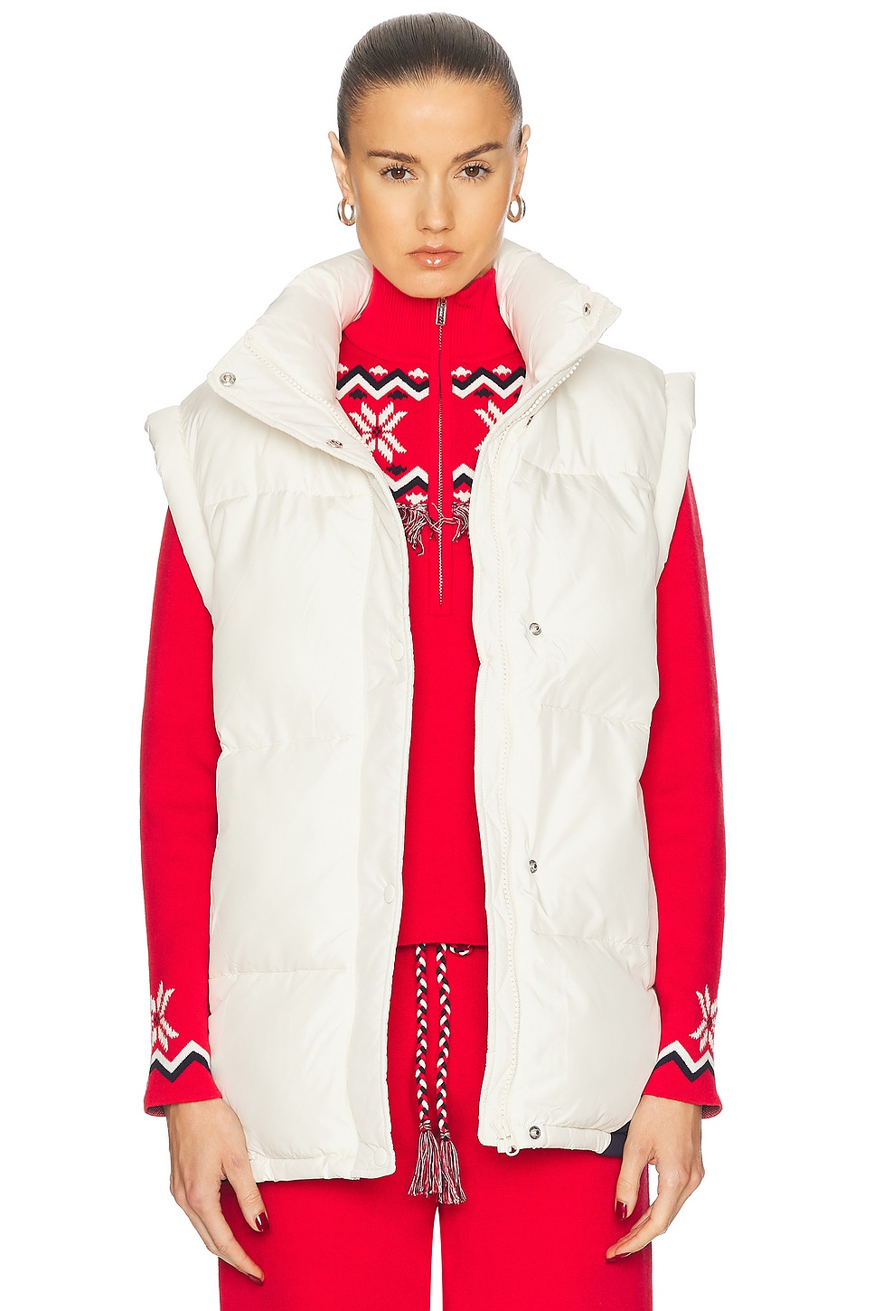 Après Ski Pinnacle Oslo Puffer Gilet in White