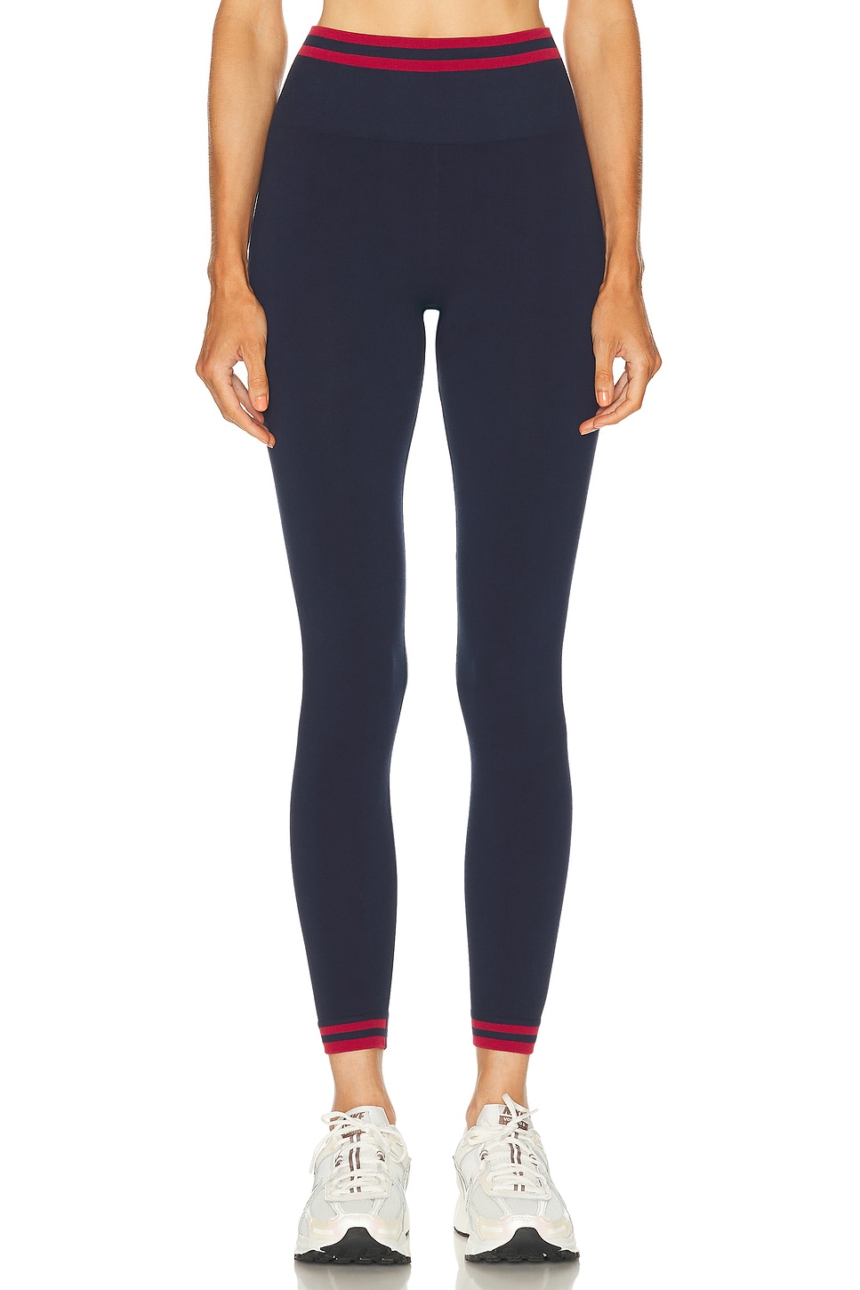 The Upside Cotton Seamless 25 Midi Legging In Navy