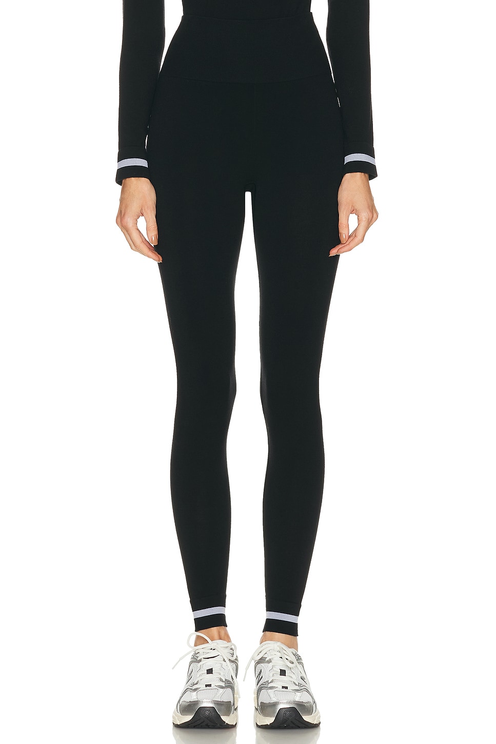 Image 1 of THE UPSIDE Seamless Midi 25" Base Layer Legging in Black