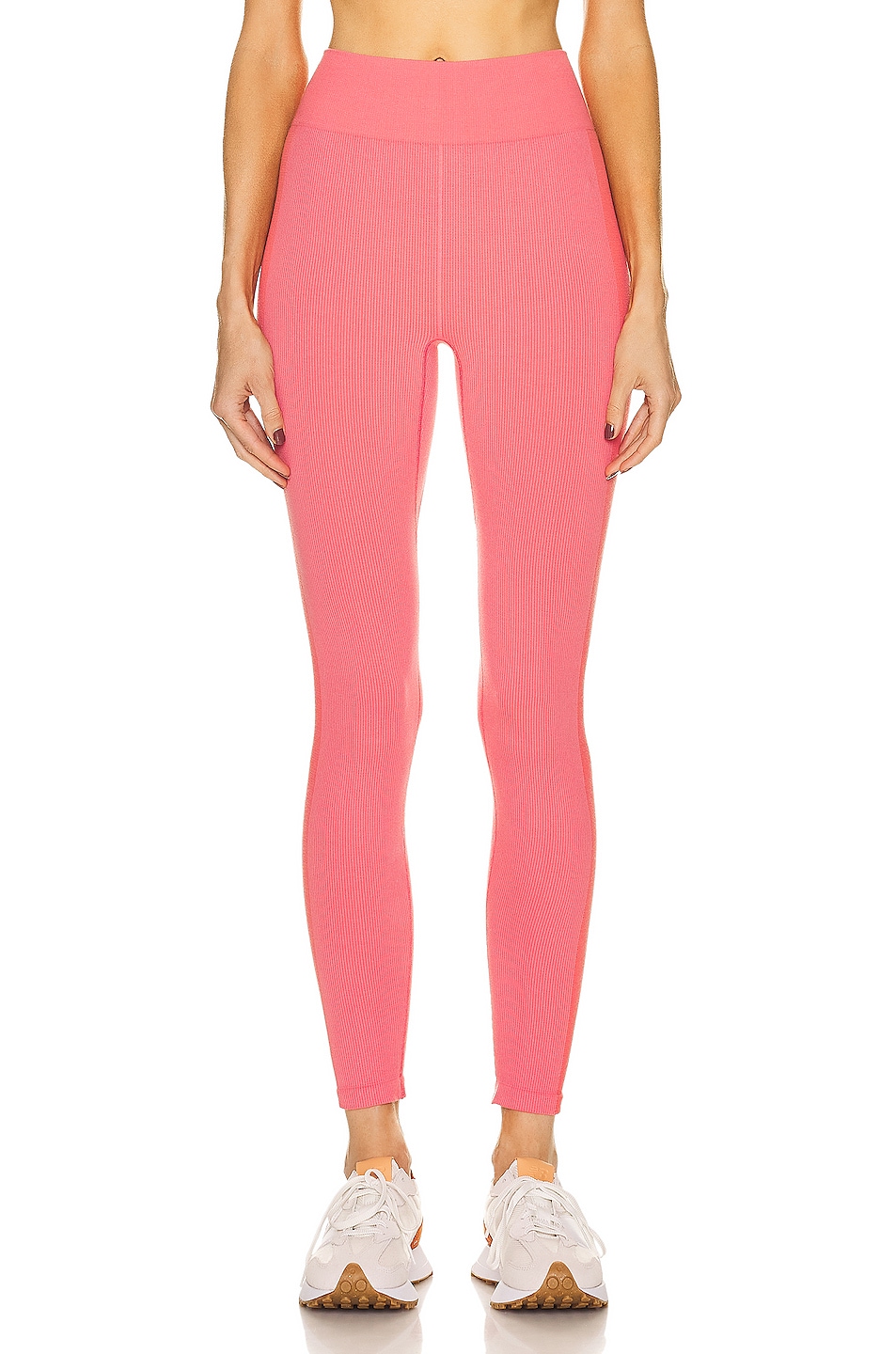 Image 1 of THE UPSIDE Seamless Knit Midi Pant in Pink