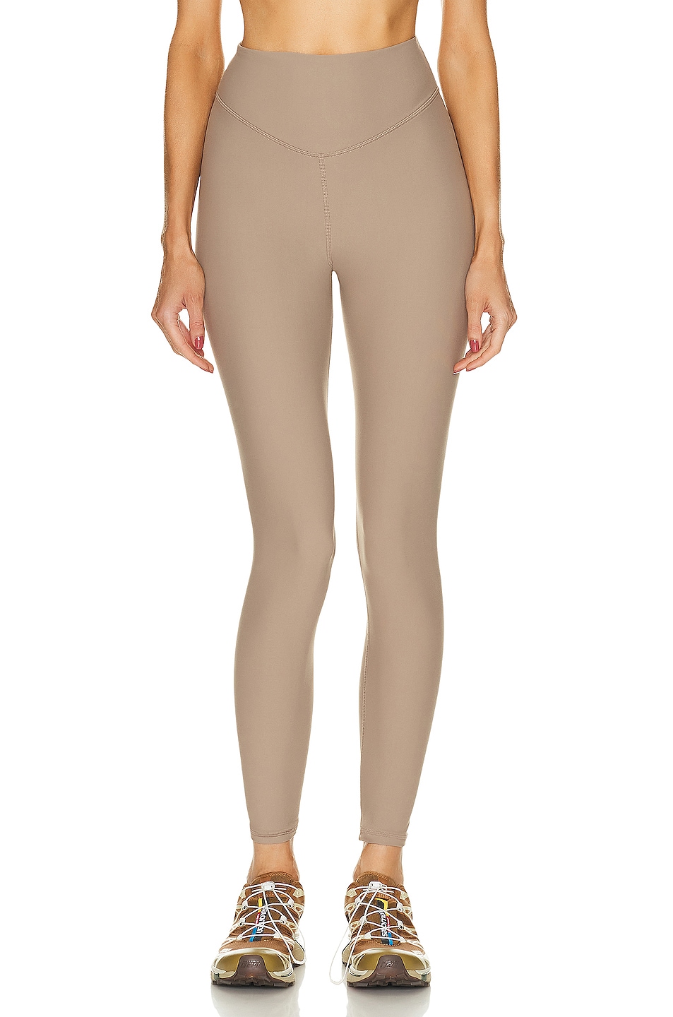 Image 1 of THE UPSIDE Peached 25in Midi Pant in Mushroom