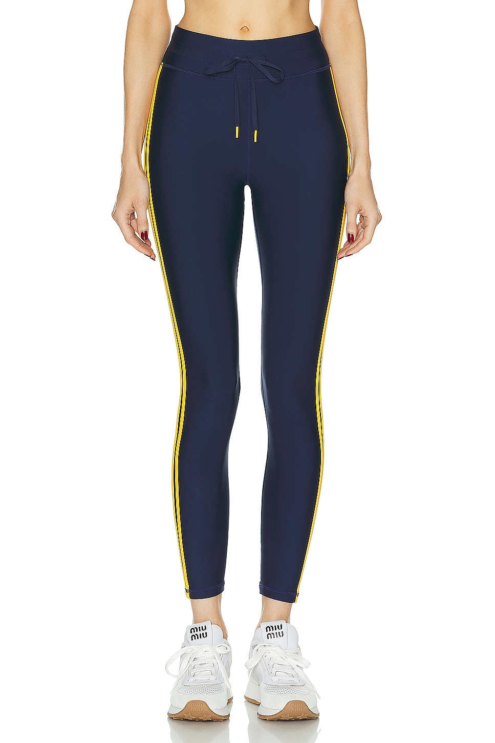 Image 1 of THE UPSIDE Oxford 25in Midi Pant in Navy