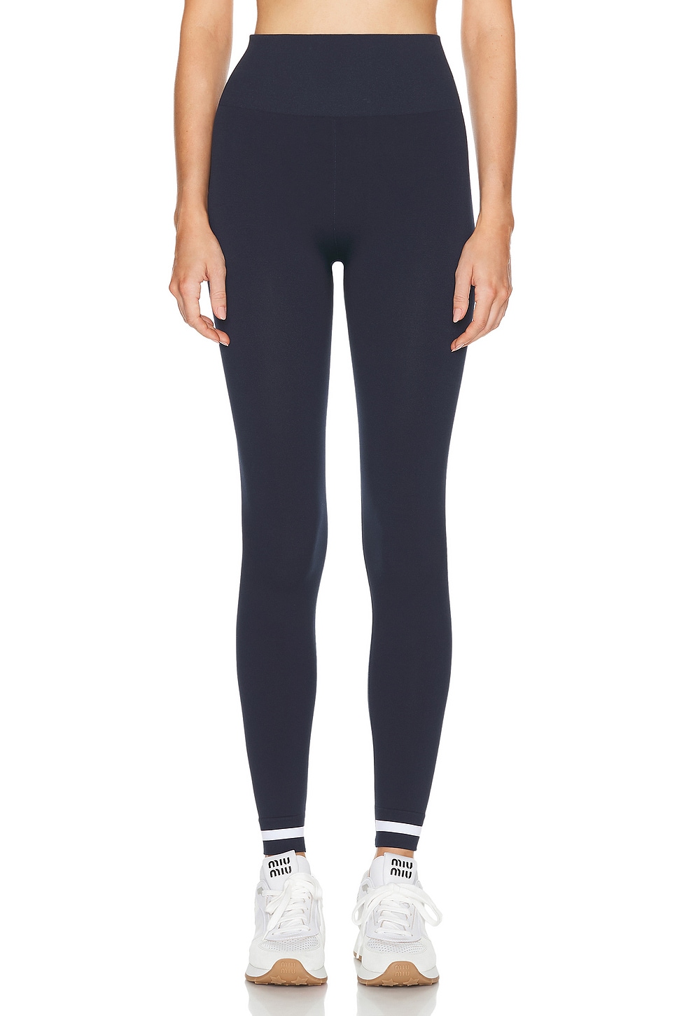 Image 1 of THE UPSIDE Form Seamless 25 in Midi Pant in Navy