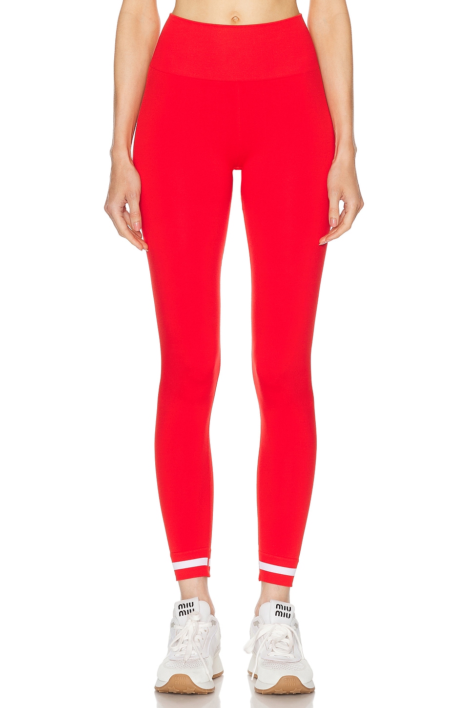 Image 1 of THE UPSIDE Form Seamless 25 in Midi Pant in Red