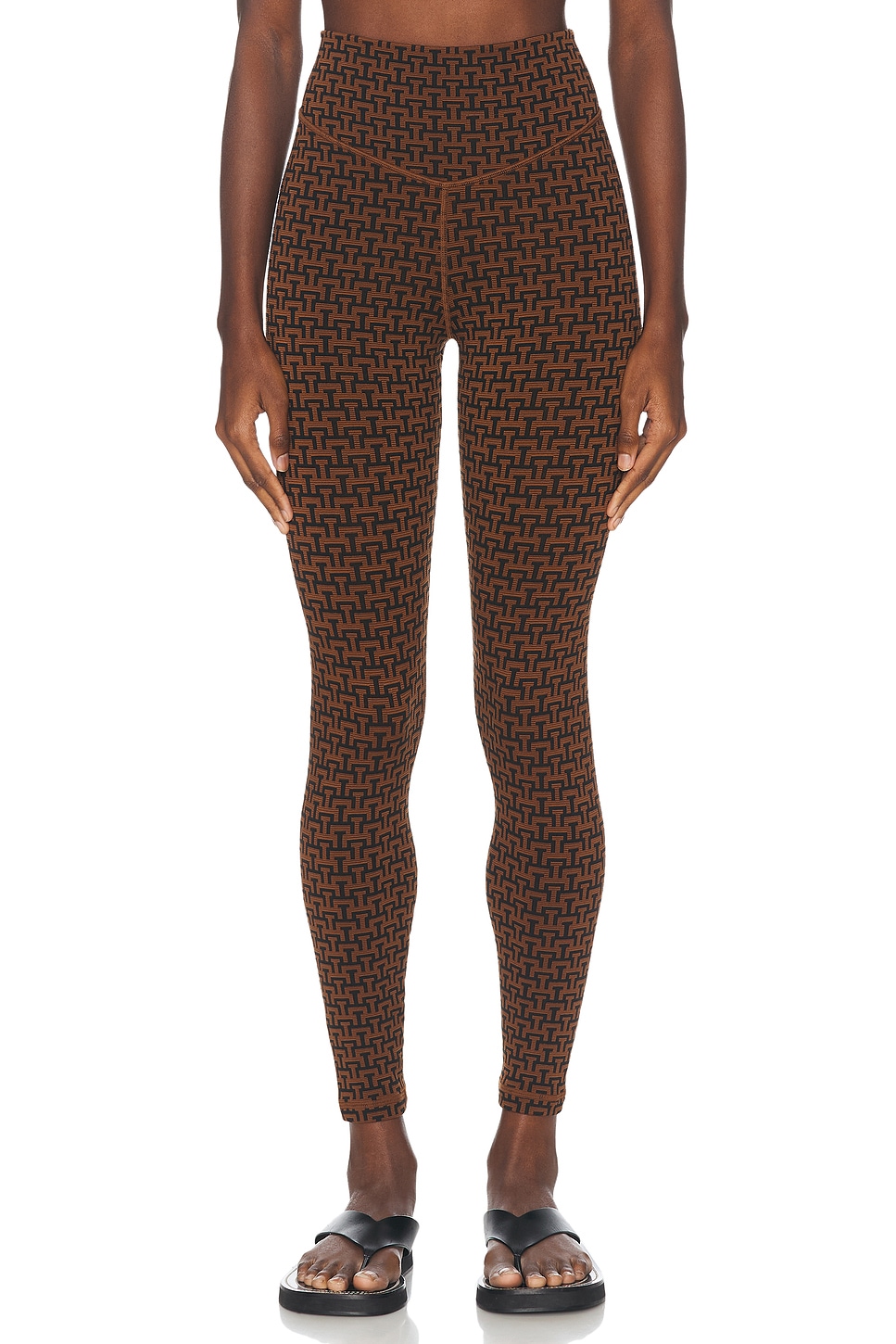 Obsidian 25' High Midi Legging in Brown