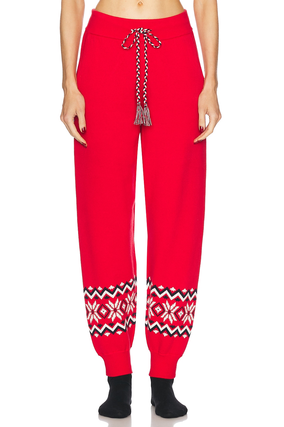 Keystone Jojo Knit Jogger in Red