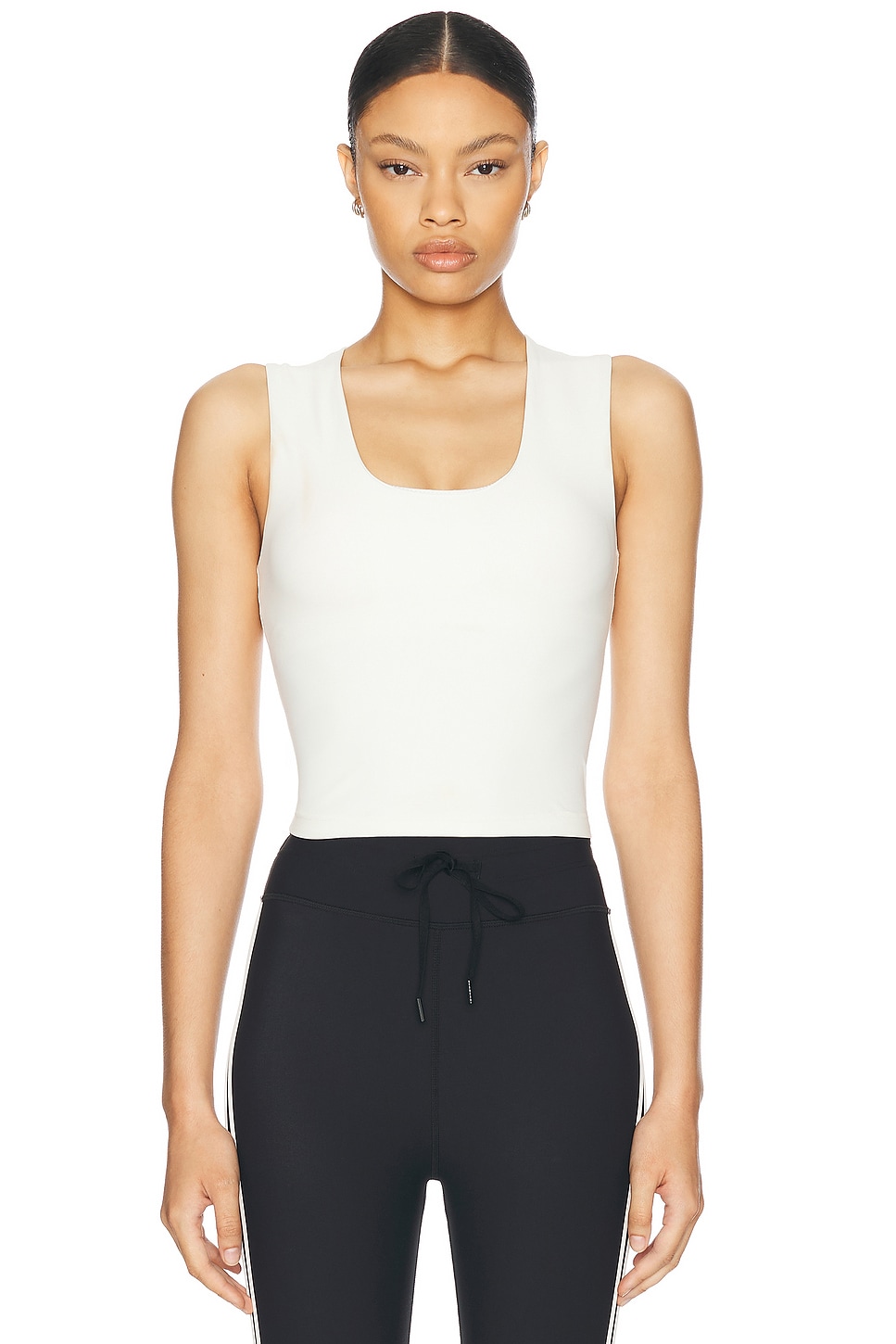 Image 1 of THE UPSIDE Onyx Kori Crop Tank Top in Natural