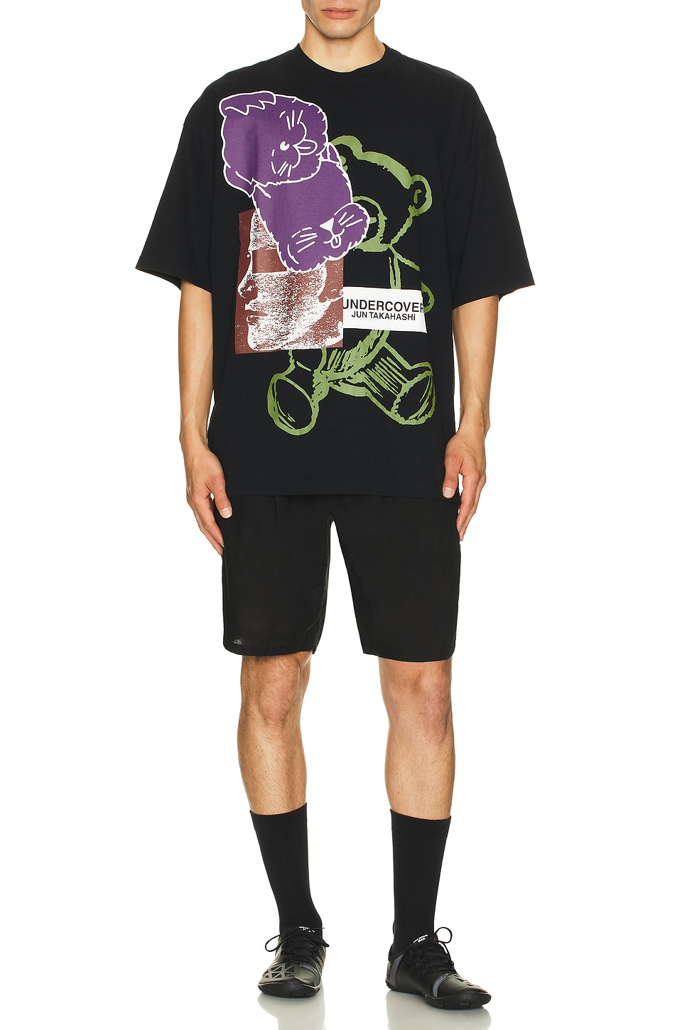 Image 1 of Undercover x Gramicci Belted Shorts in Black