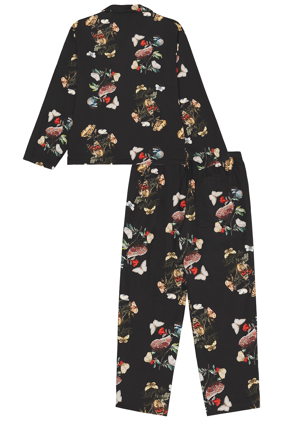 Undercover Printed Pajama Set In Black