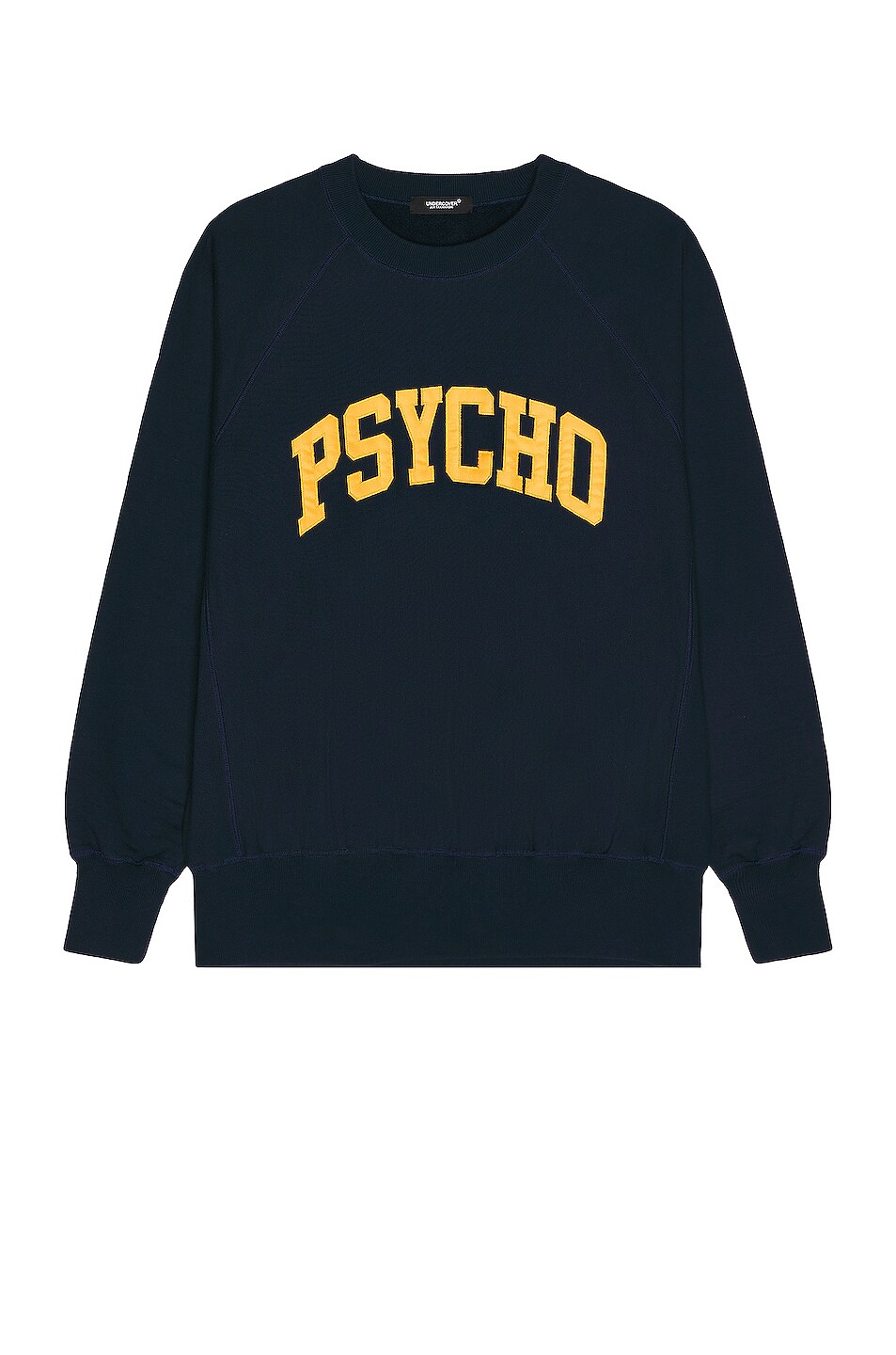 Image 1 of Undercover Psycho Crewneck Sweater in Navy