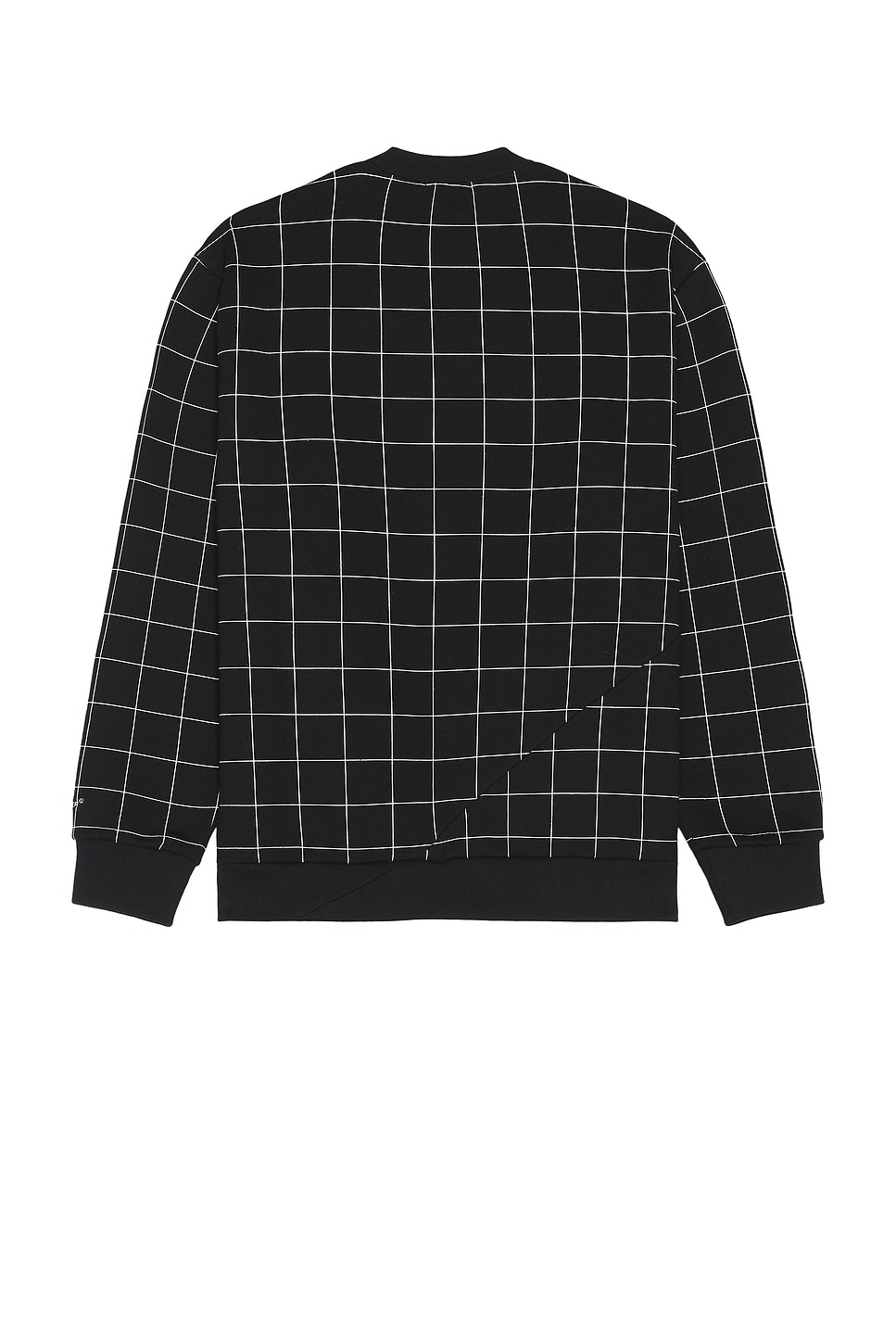 Shop Undercover Grid Print Sweater In Black Ck