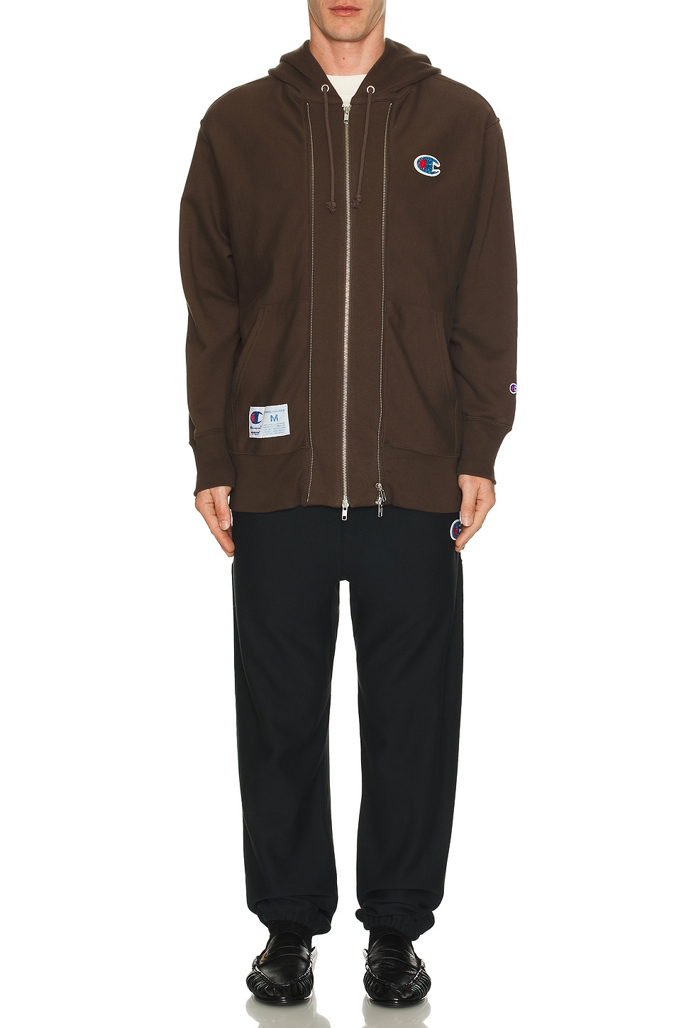 Image 1 of Undercover x Champion Zip Up Hoodie in Brown
