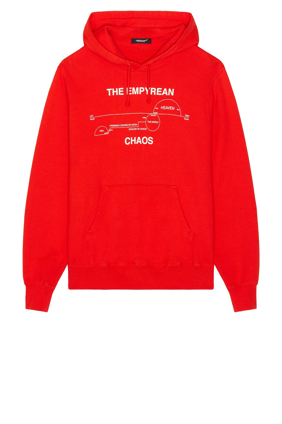 Image 1 of Undercover The Empyrean Chaos Pullover Hoodie in Red