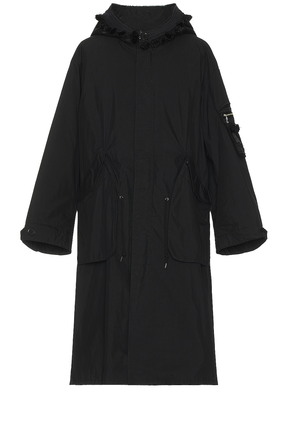 Undercover Parka in Black & Black | FWRD