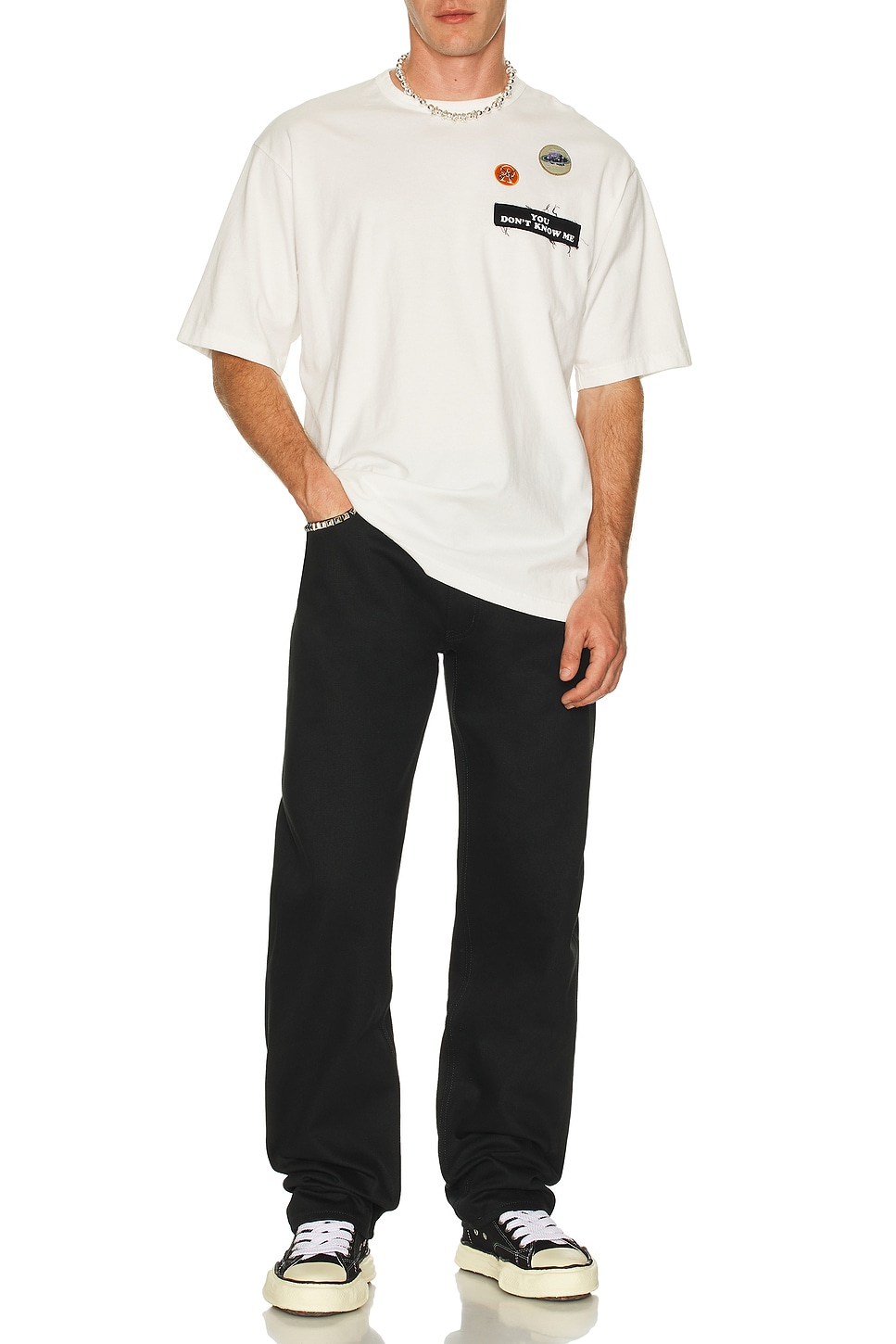 Image 1 of Undercover Crew Neck Tee in White