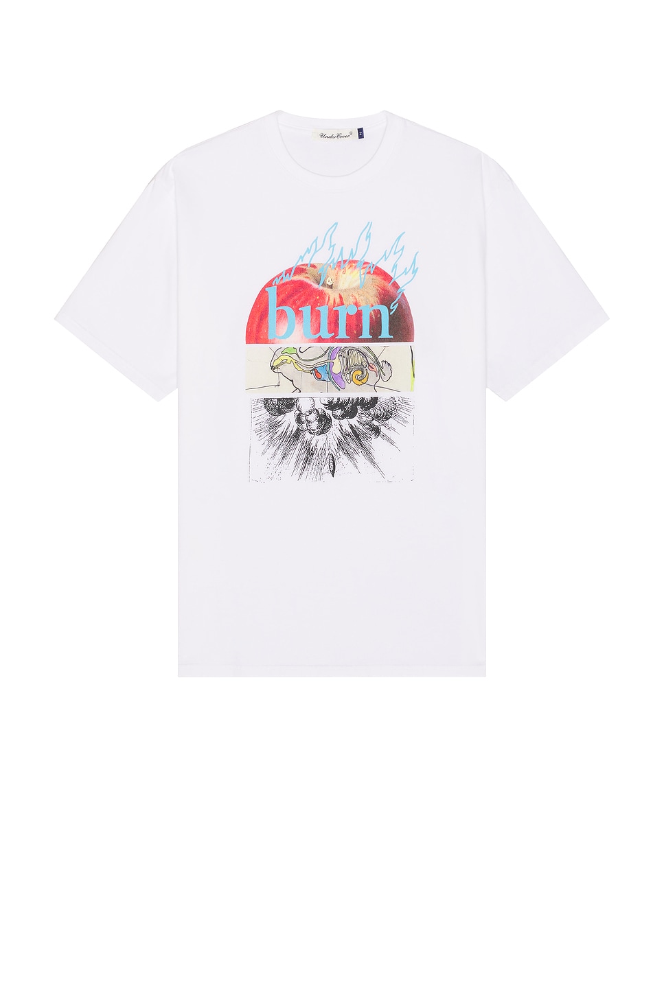 Image 1 of Undercover Burn Tee in White