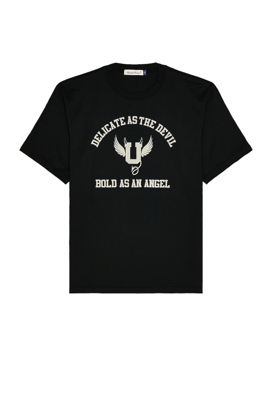 Image 1 of Undercover Delicate As The Devil Bold As An Angel Tee in Black