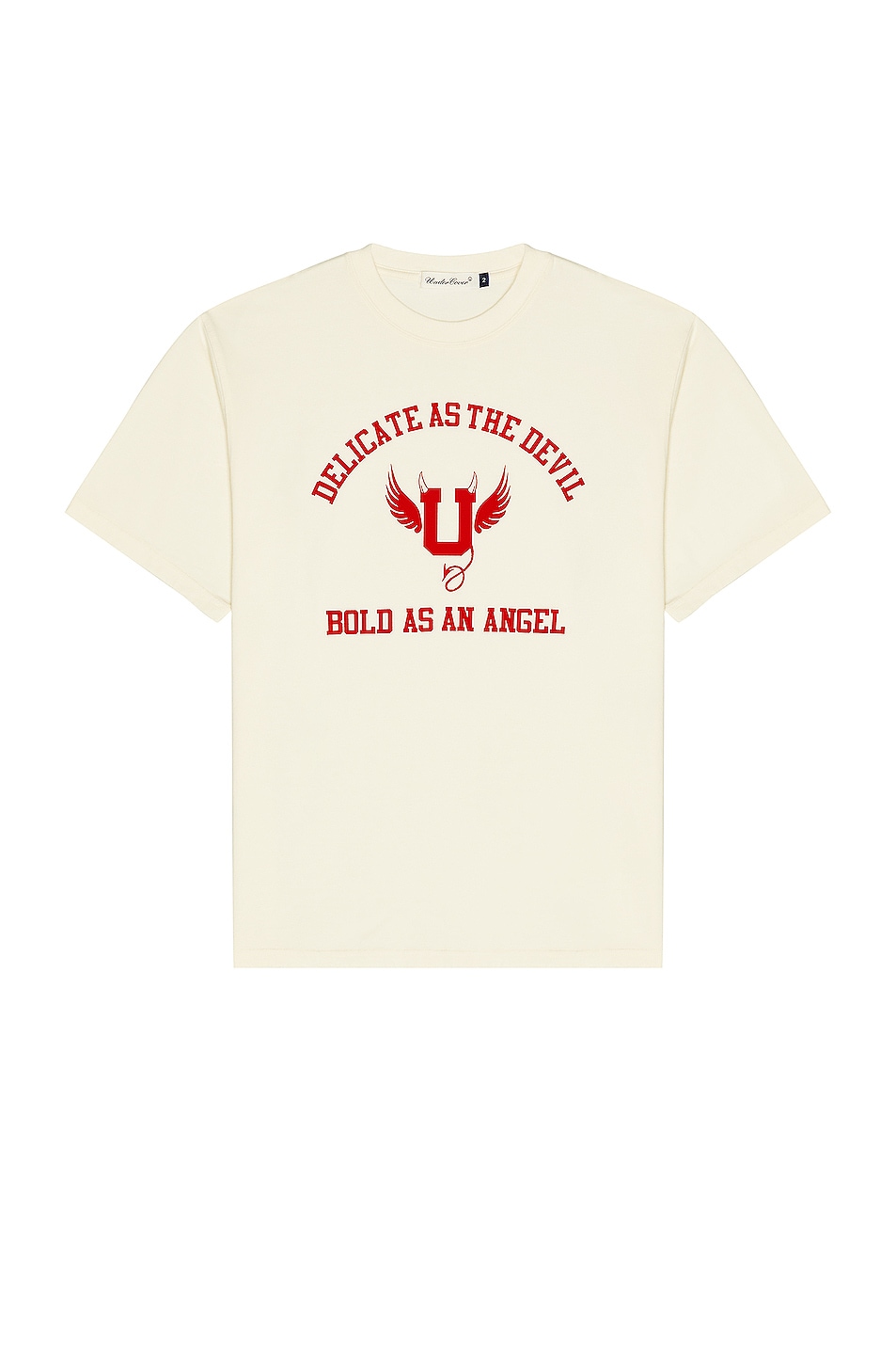 Image 1 of Undercover Delicate As The Devil Bold As An Angel Tee in Ivory