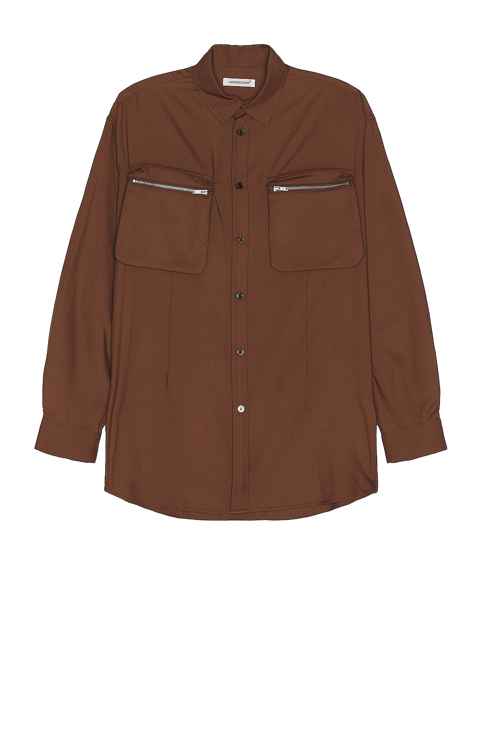 Image 1 of Undercover Long Sleeve Shirt in Brown