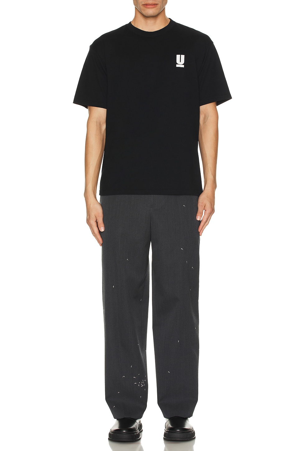 Image 1 of Undercover U Logo Tee in Black