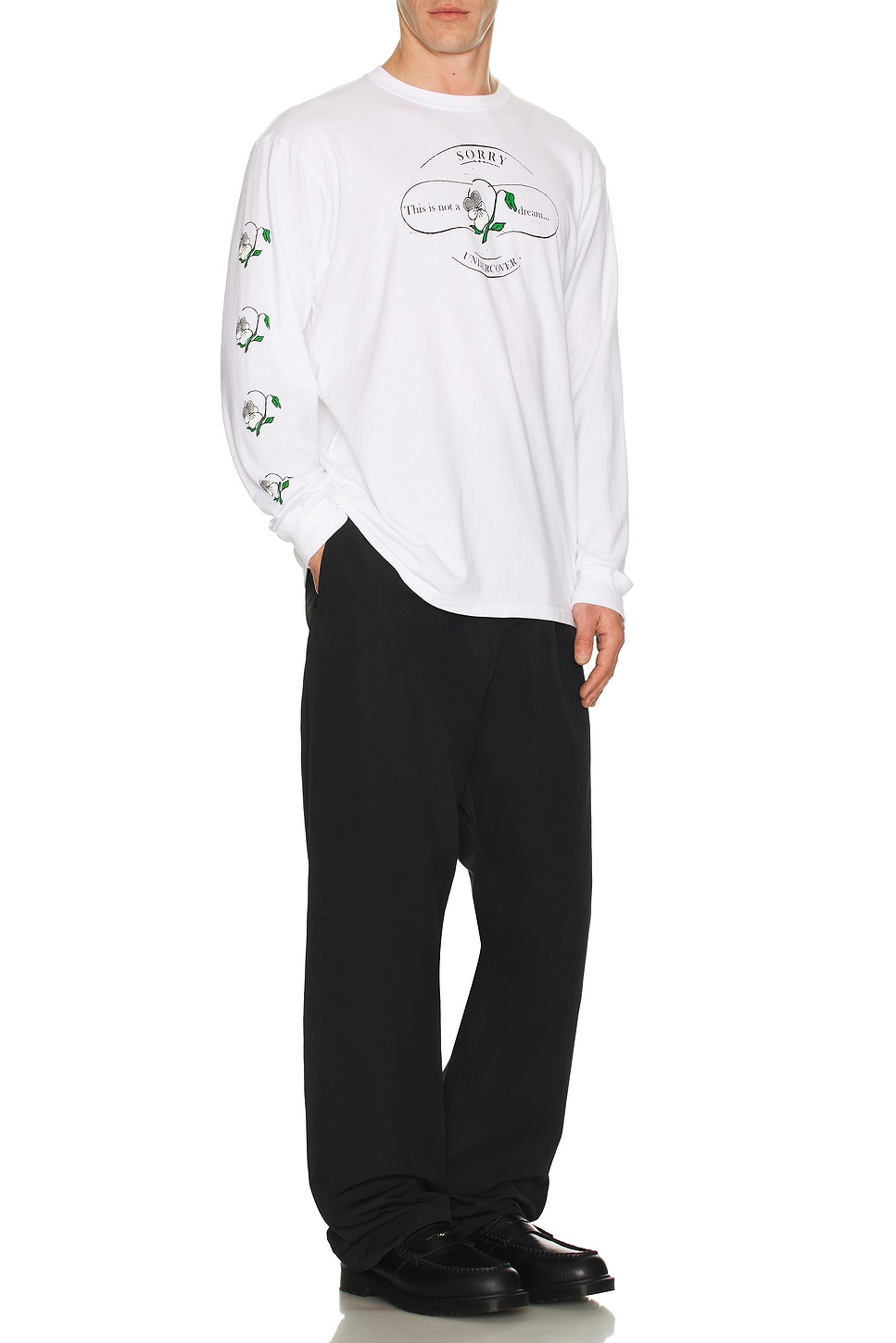 Image 1 of Undercover Long Sleeve Tee in White