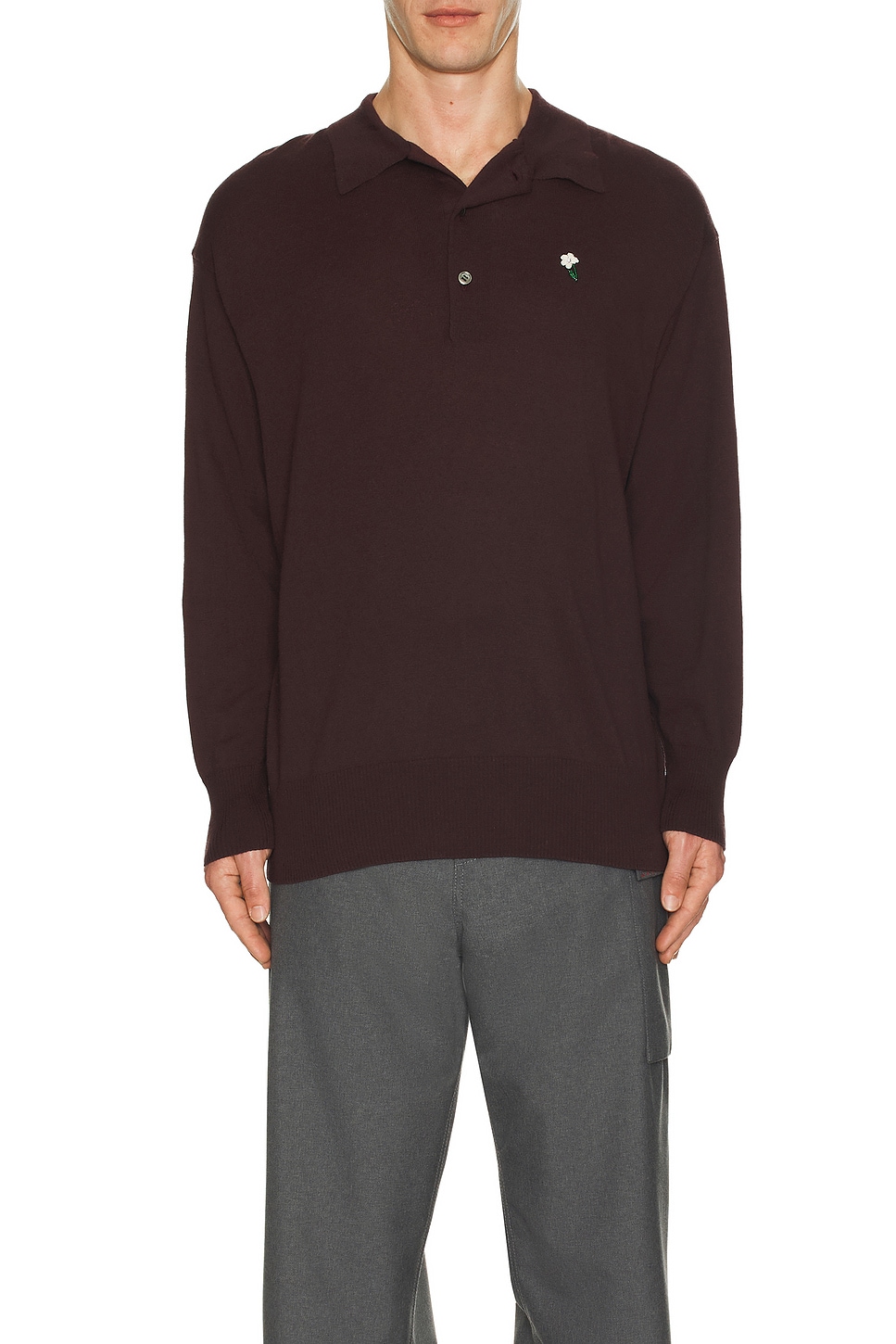 Long Sleeve Polo Shirt - Thumbnail 2