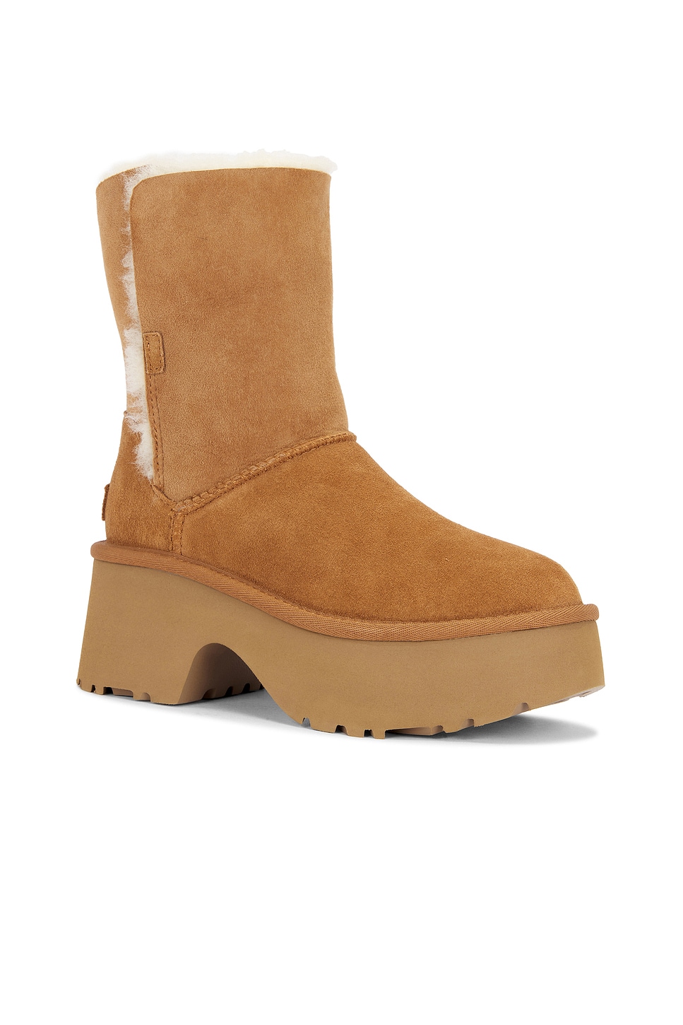 Ugg Camel Suede Esmee Boots In Brown
