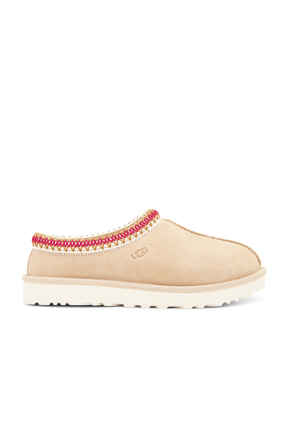 Image 1 of UGG Tasman Slipper in Sand & Dark Cherry