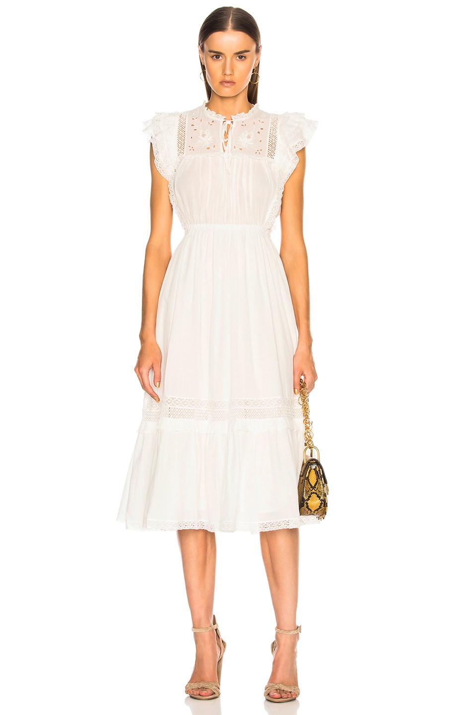 Image 1 of Ulla Johnson Elvina Dress in Blanc
