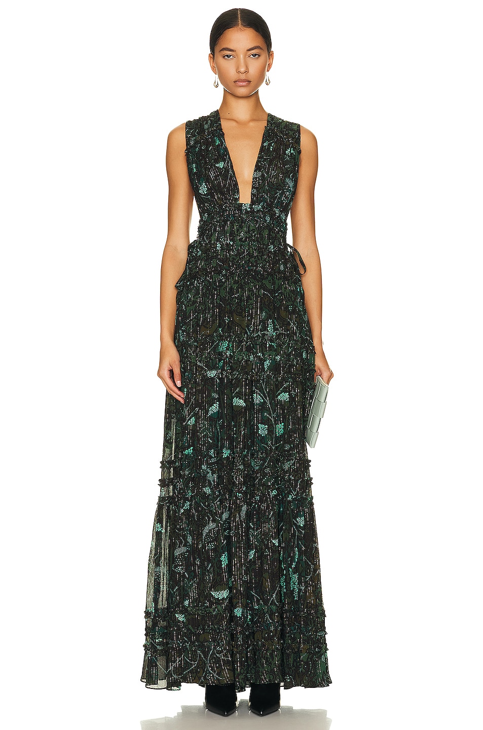 Image 1 of Ulla Johnson Fiona Gown in RAINFOREST