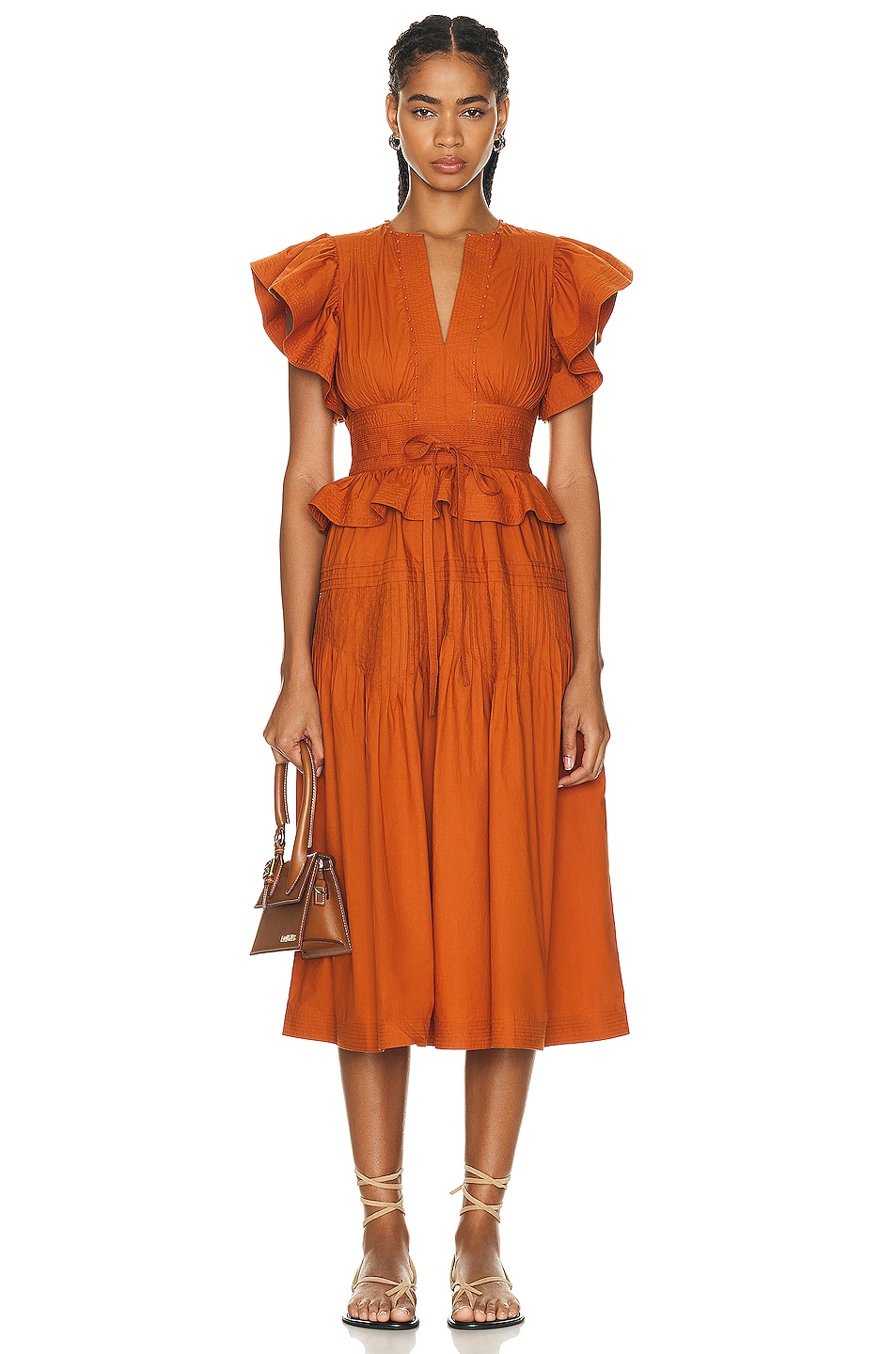 Image 1 of Ulla Johnson Florence Dress in Saffron