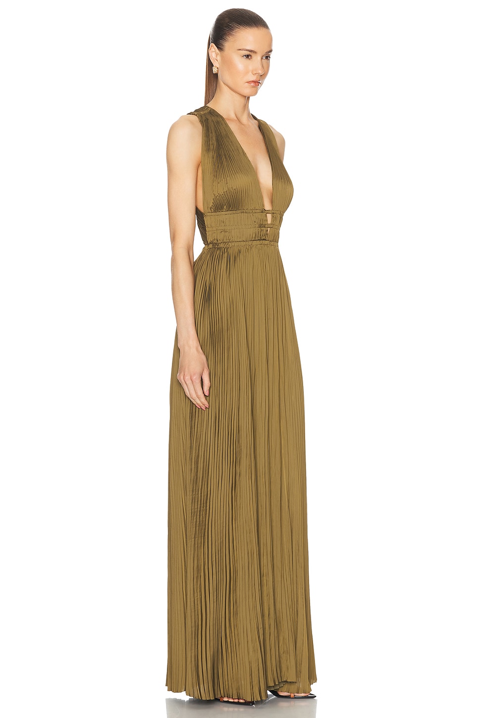 Shop Ulla Johnson Veda Dress In Olive