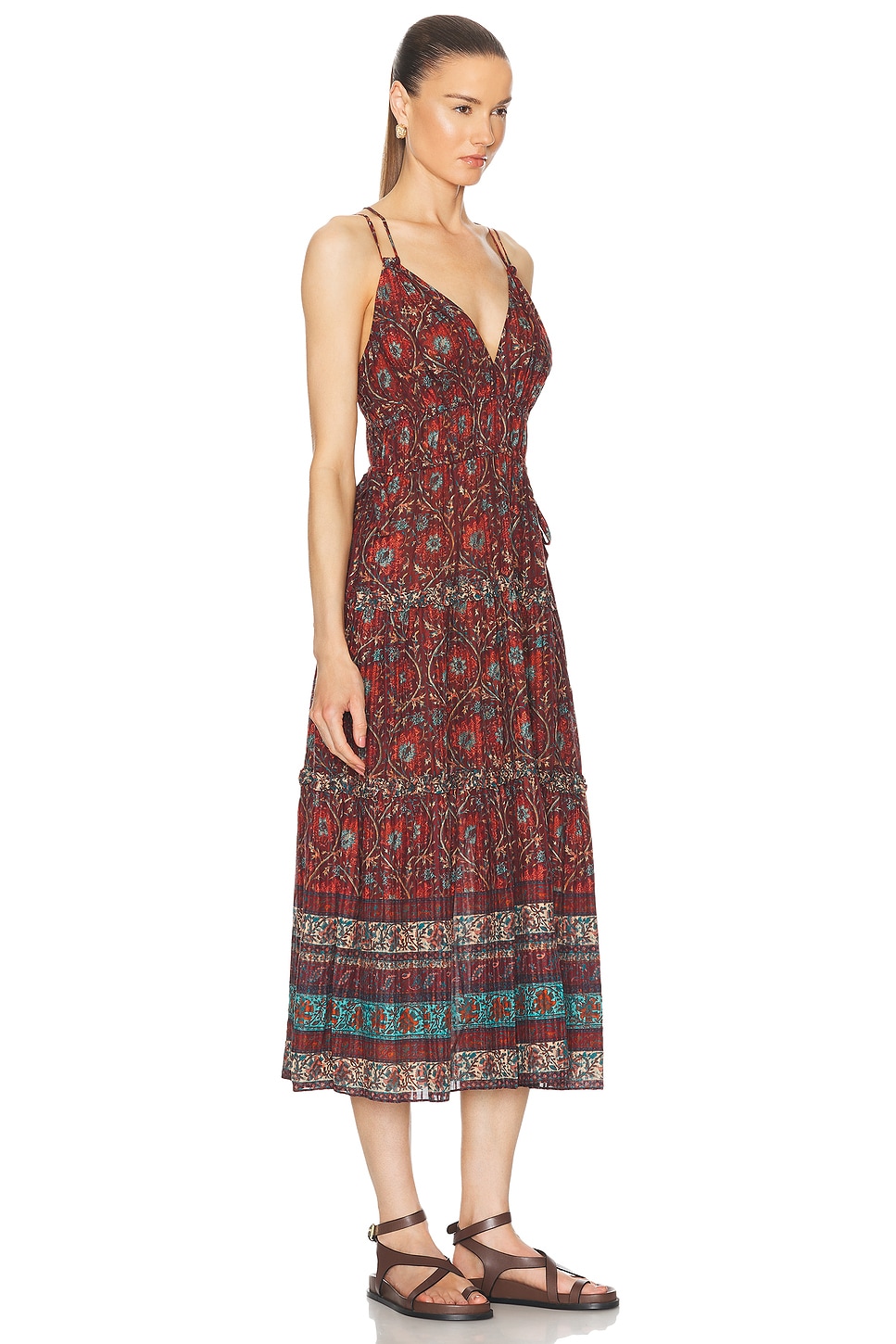 Shop Ulla Johnson Rosa Dress In Pomegranate