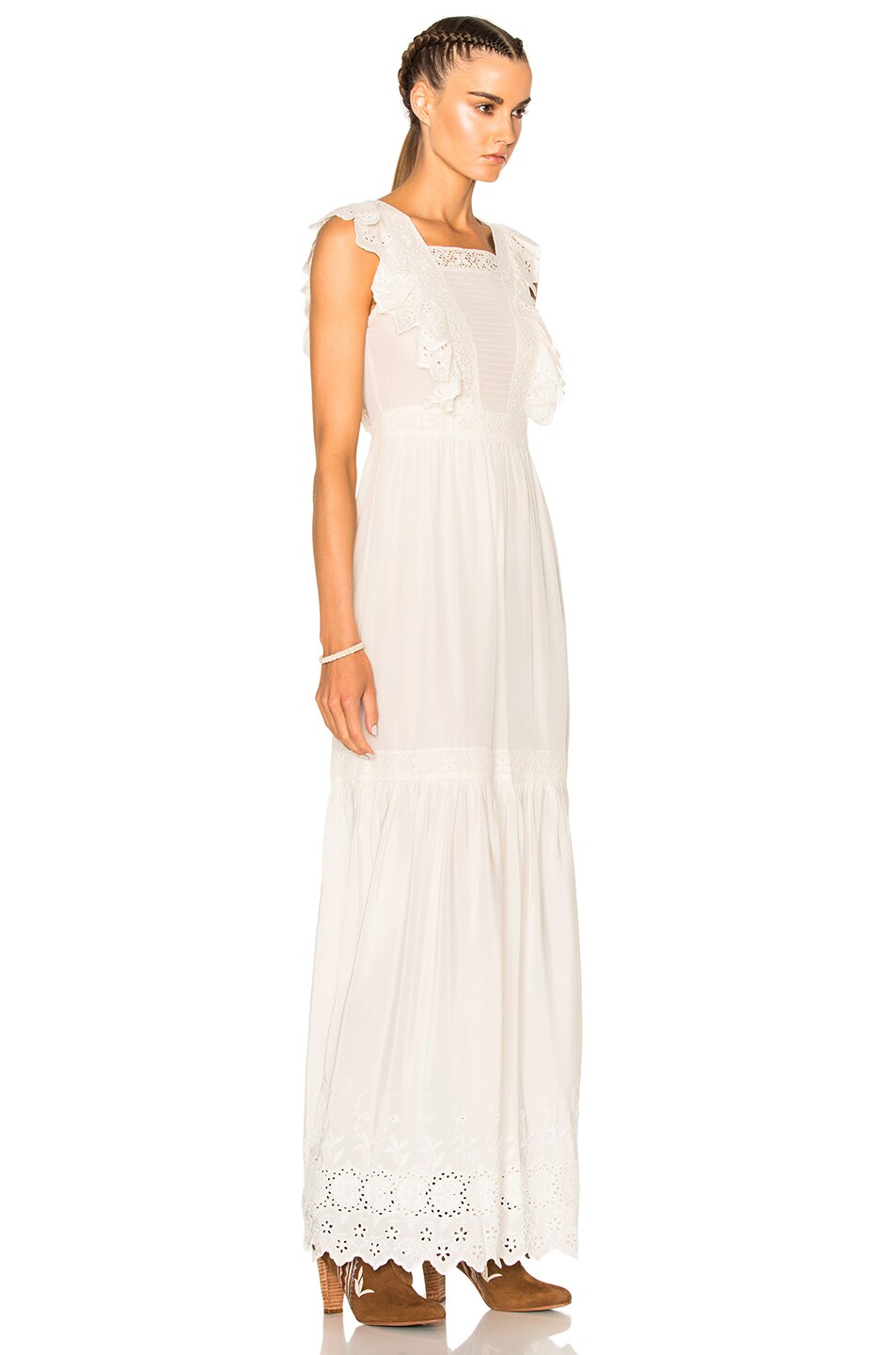 Ulla Johnson Amelie Dress In Snow Fwrd Image 3 Of Ulla Johnson Amelie Dress In Snow