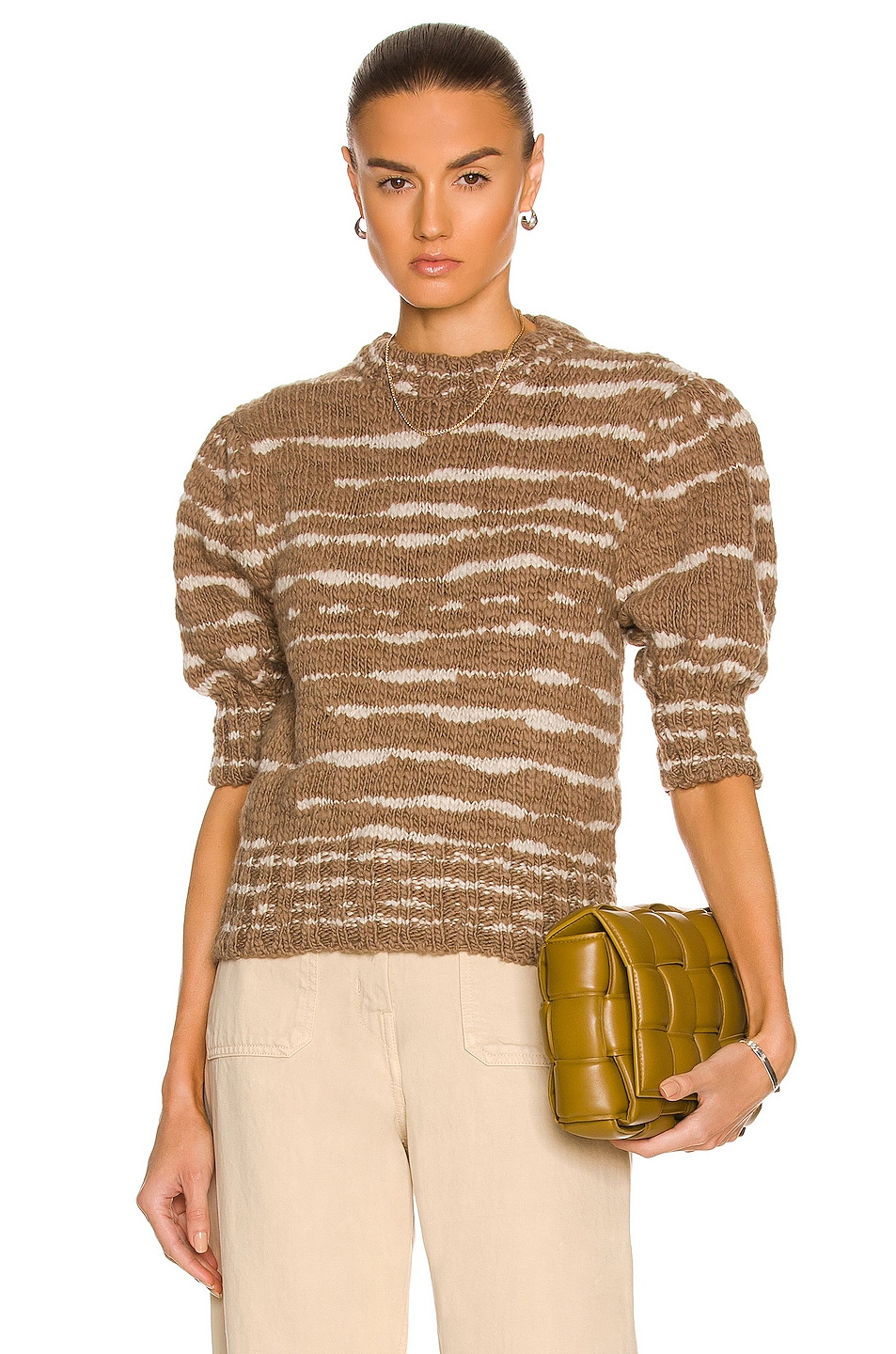 Image 1 of Ulla Johnson Hana Pullover Sweater in Gazelle