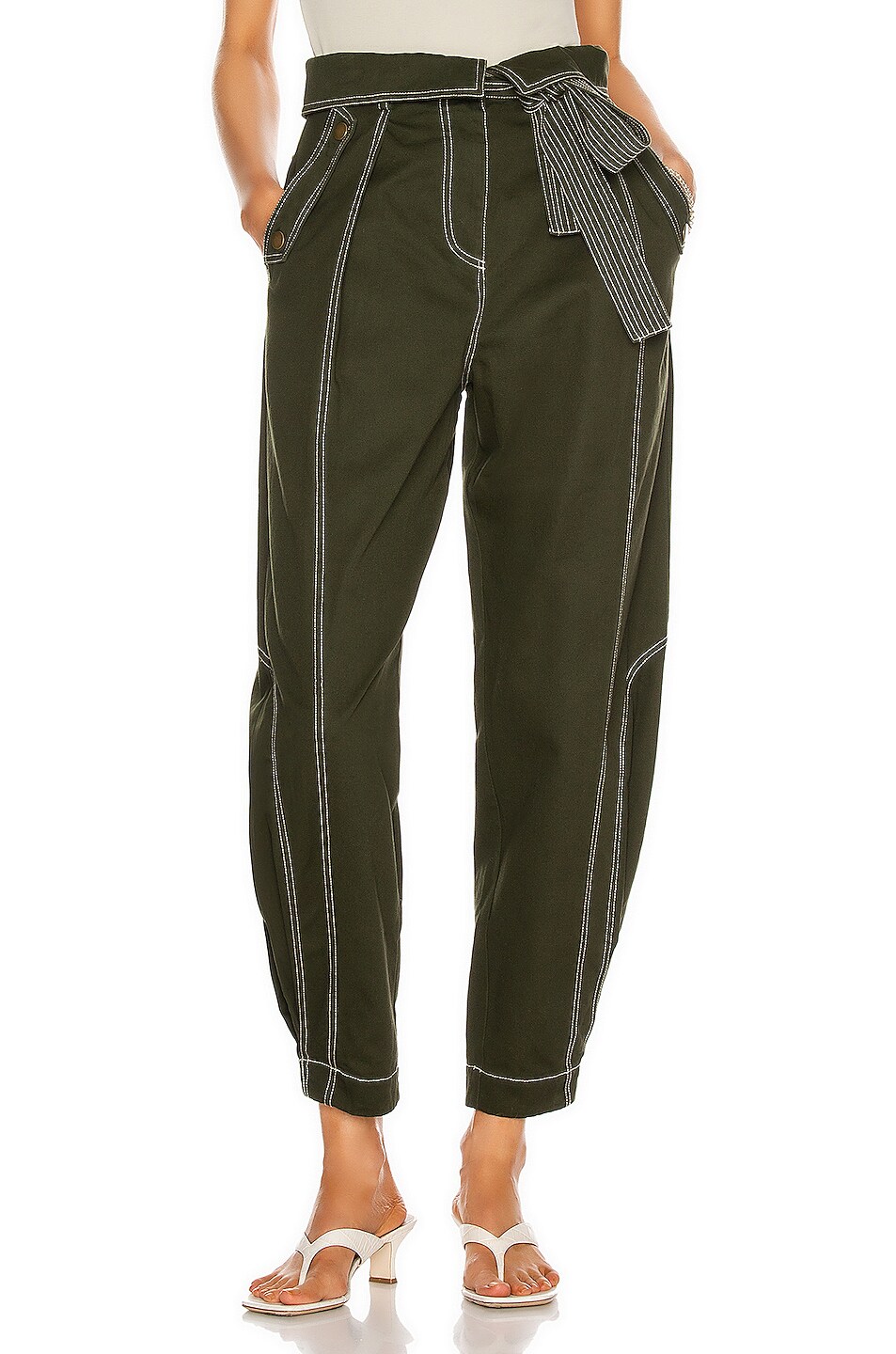 Image 1 of Ulla Johnson Rowen Pant in Forest