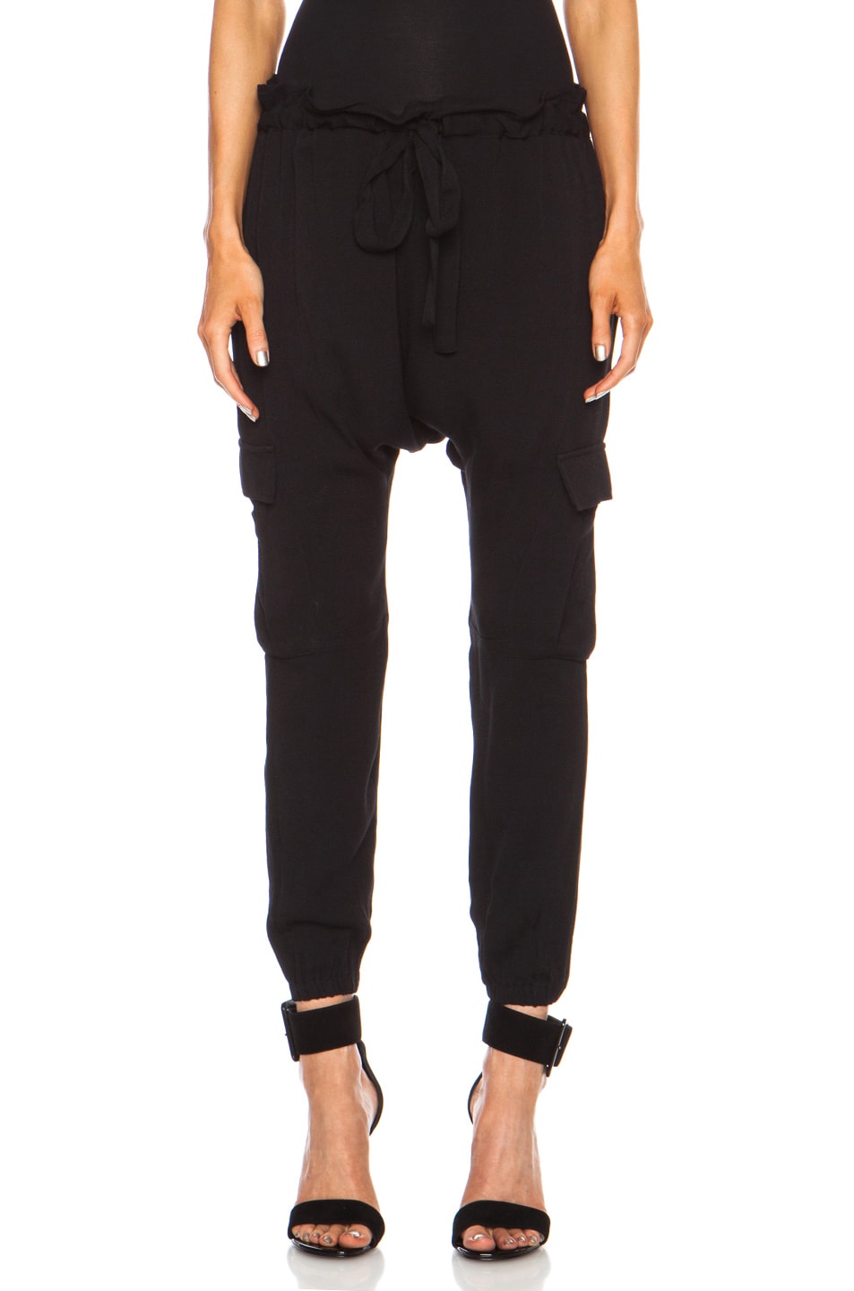Image 1 of Ulla Johnson Army Rayon Pant in Jet