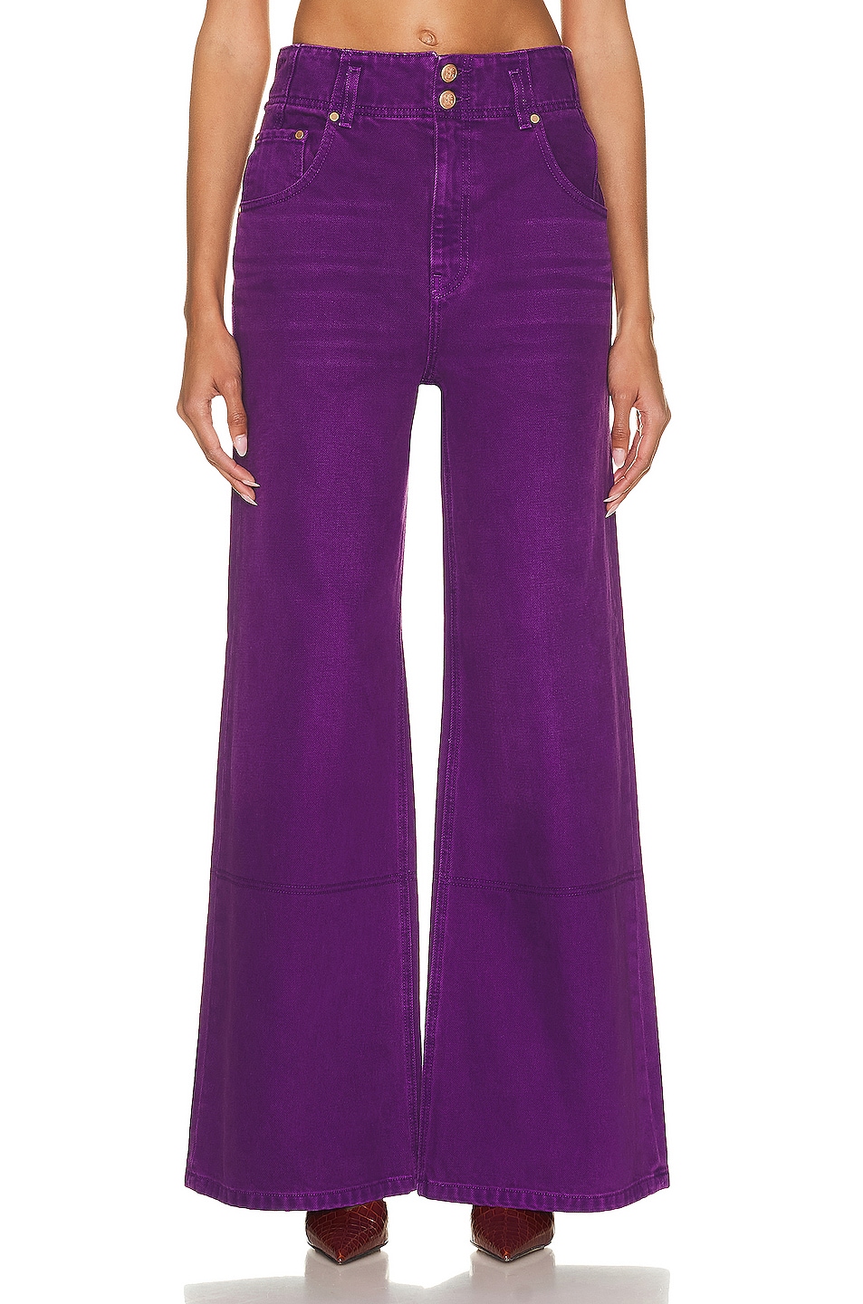 Image 1 of Ulla Johnson Margot Pant in Cassis Wash