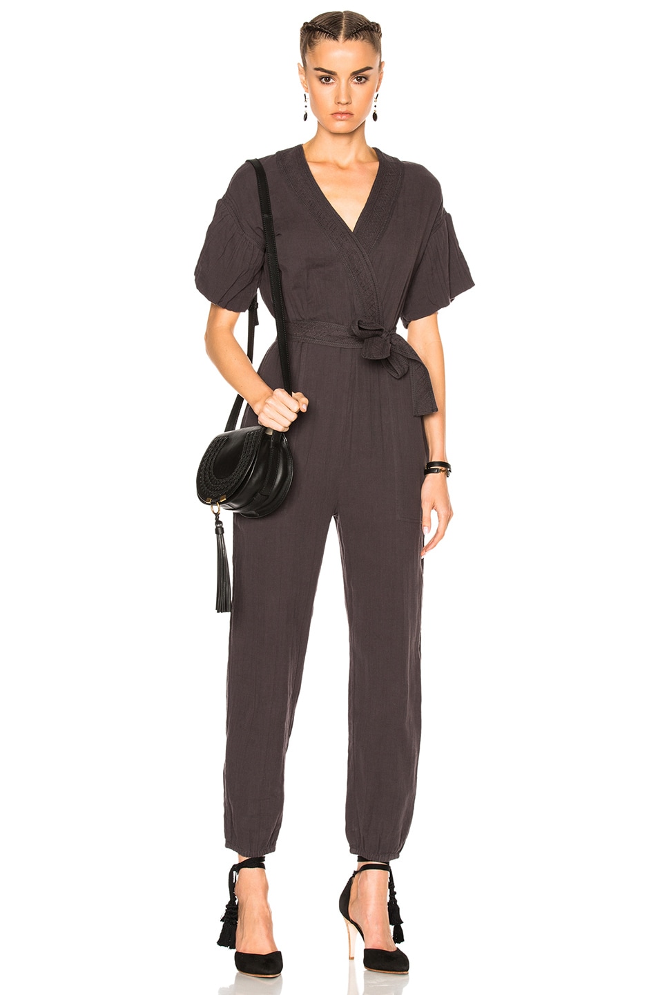 Image 1 of Ulla Johnson Reiko Jumpsuit in Charcoal
