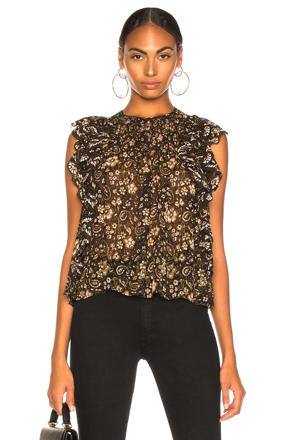 Image 1 of Ulla Johnson Addie Top in Forest